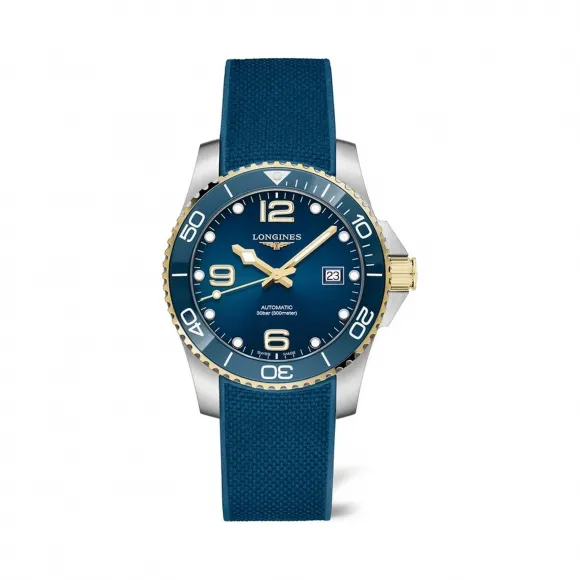 浪琴/Longines 康卡斯潜水系列 精钢和黄色PVD涂层 41.00&nbsp;mm 自动机械机芯 男表 L3.781.3.96.9
