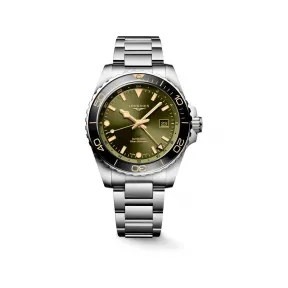 浪琴/Longines 康卡斯潜水系列 43.00 MM 精钢及陶瓷 自动上链机械机芯 男表 L3.890.4.06.6