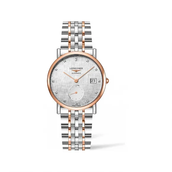 浪琴/Longines 博雅系列 34.50 MM 钢/5N 玫瑰金 自动机械机芯 女表 L4.312.5.77.7