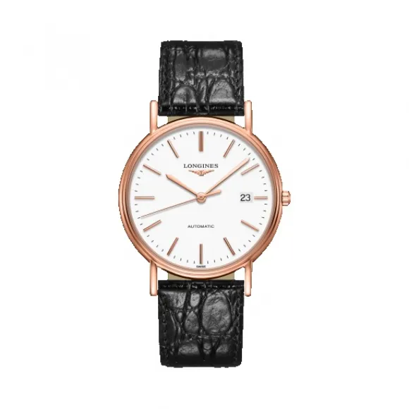浪琴/Longines 瑰丽系列 自动机械 精钢镀18K玫瑰金 男表 L4.921.1.12.2