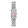 浪琴/Longines 黛绰维纳系列 石英 精钢 镶钻 女表 L5.158.0.93.6