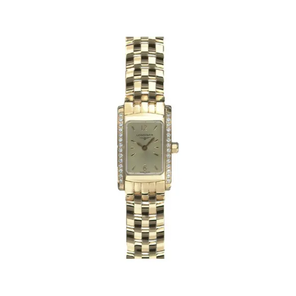 浪琴/Longines 戴绰维娜系列 16.00 X 20.40 MM 黄金2N 石英机芯 女表 L5.158.7.36.6