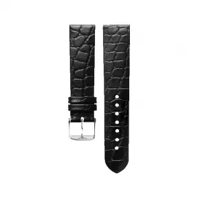 浪琴/Longines 半哑光黑色 20.00 MM 小牛皮 表带 L682111048