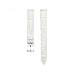 浪琴/Longines 半哑光白色 13.00 MM 鳄鱼皮 表带 L682149638