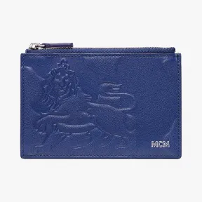 MCM 浮雕狮子迷彩硬币卡夹 MXA9AES14VE001