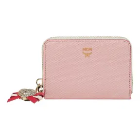 MCM Mina心形吊饰皮革卡包 MYA9SLL94QB001