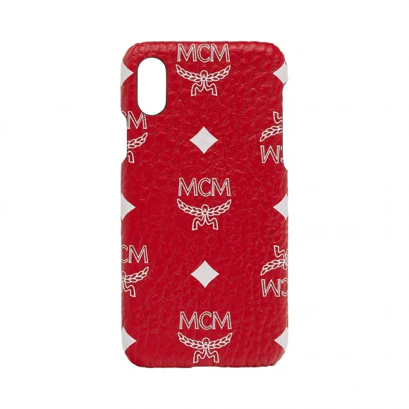 MCM iPhone X Case in 白色 Logo Visetos MZE9SWA11AV001