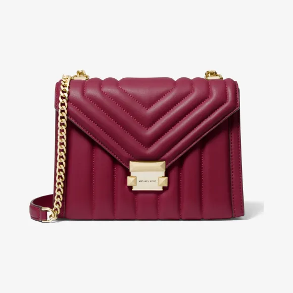 迈克高仕/Michael Kors 女士 Whitney 大号皮质单肩包 30F8GXIL3T506