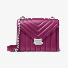 迈克高仕/Michael Kors Whitney 大号皮质单肩包 30F8SXIL3T528