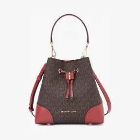迈克高仕/Michael Kors 女士 Mercer Gallery 小号老花水桶包 30F9GZ5L1B529