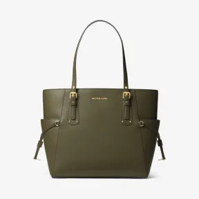 迈克高仕/Michael Kors Voyager 小号斜纹皮革托特包 30H7GV6T9L-0310