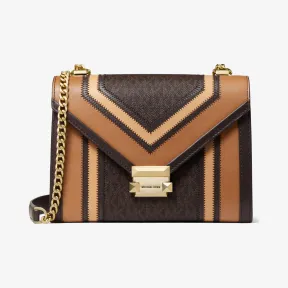 迈克高仕/Michael Kors Whitney 大号拼接单肩包 30H8GWHL3B236