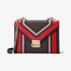 迈克高仕/Michael Kors Whitney 大号拼接单肩包 30H8GWHL3B268