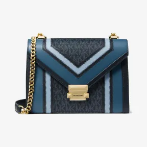 迈克高仕/Michael Kors Whitney 大号拼接单肩包 30H8GWHL3B443