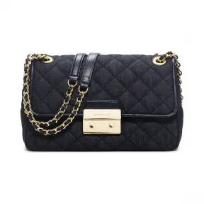 迈克高仕/Michael Kors Sloan 大号棉质牛仔单肩包  30S6GSLL3C470