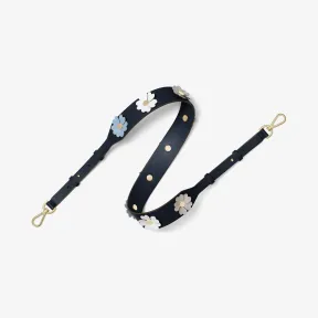 迈克高仕/Michael Kors Flora 立体镶花皮质肩带 30S7GG9N2L414