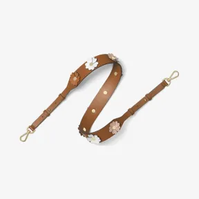 迈克高仕/Michael Kors Flora 立体镶花皮质肩带 30S7GG9N2L532