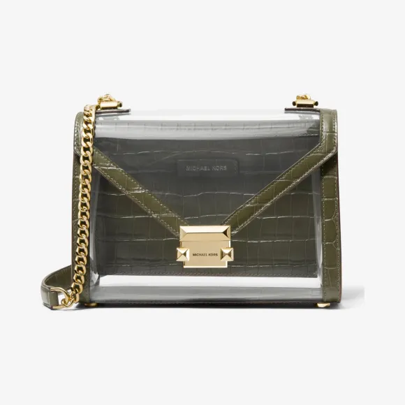 迈克高仕/Michael Kors Whitney 大号透明单肩包 30S9GWHL3P333