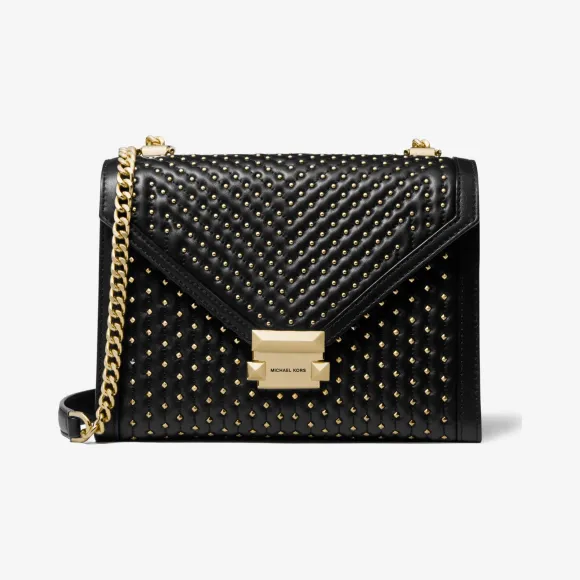 迈克高仕/Michael Kors Whitney 大号皮质单肩包 30S9GWHL3T001