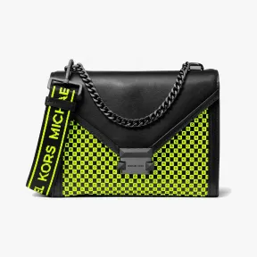 迈克高仕/Michael Kors 女士 Whitney 中号棋盘格皮质单肩包 30T9UWHL3R737