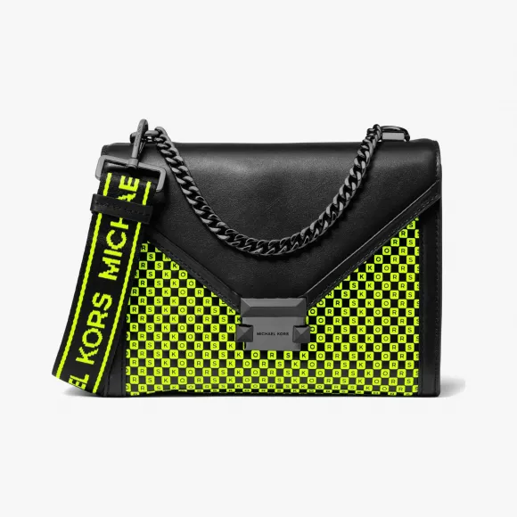 迈克高仕/Michael Kors 女士 Whitney 中号棋盘格皮质单肩包 30T9UWHL3R737