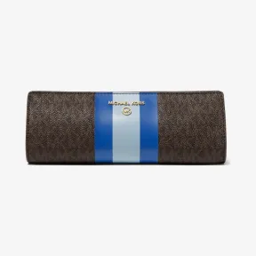 迈克高仕/Michael Kors 小号徽标条纹笔袋 32H1GTMN5V-0439