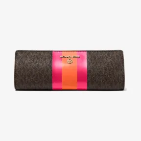 迈克高仕/Michael Kors 小号徽标条纹笔袋 32H1GTMN5V-1654