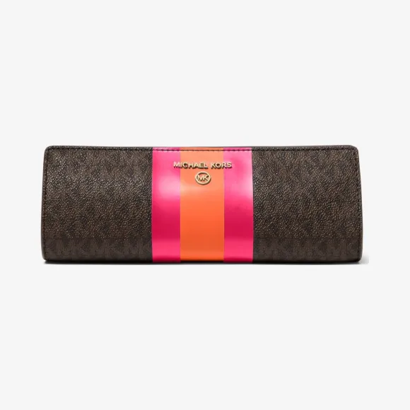 迈克高仕/Michael Kors 小号徽标条纹笔袋 32H1GTMN5V-1654