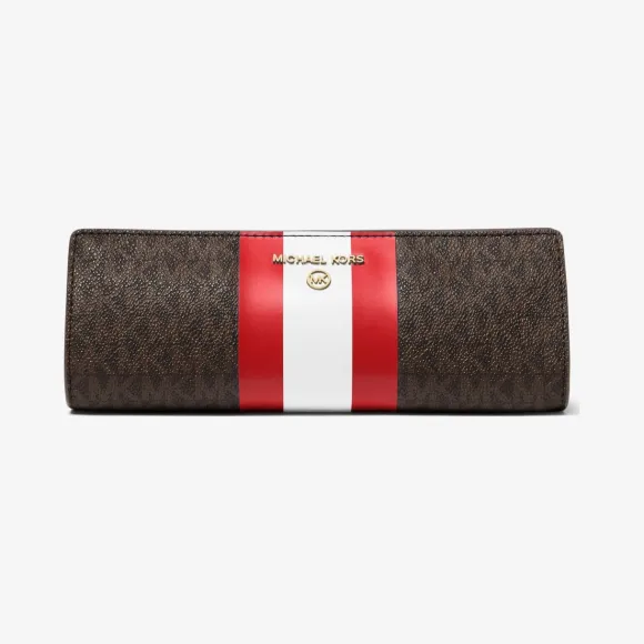 迈克高仕/Michael Kors 小号徽标条纹笔袋 32H1GTMN5V-2610