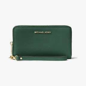 迈克高仕/Michael Kors Jet Set Travel 长款拉链皮质钱夹 32T4GTVE3L309