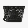 迈克高仕/Michael Kors  黑色 Fulton 中号老花水桶包