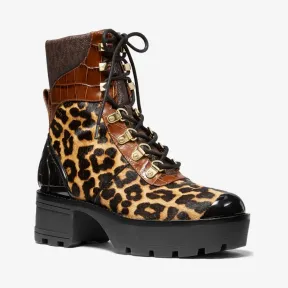 迈克高仕/Michael Kors Khloe 混合媒体战斗靴 40F9KLFE6H-4758