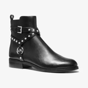 迈克高仕/Michael Kors Preston 铆钉皮革踝靴 40F9PRFE6L-0001