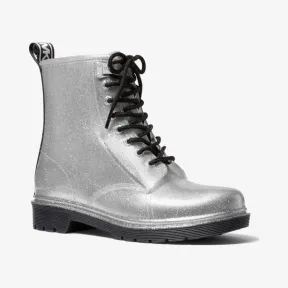 迈克高仕/Michael Kors Tavie 标志带和闪光系带雨靴 40R0TVFE7Q-0040