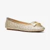 迈克高仕/Michael Kors Lillie 金属感徽标莫卡辛鞋 40R2LIFR2B-0705
