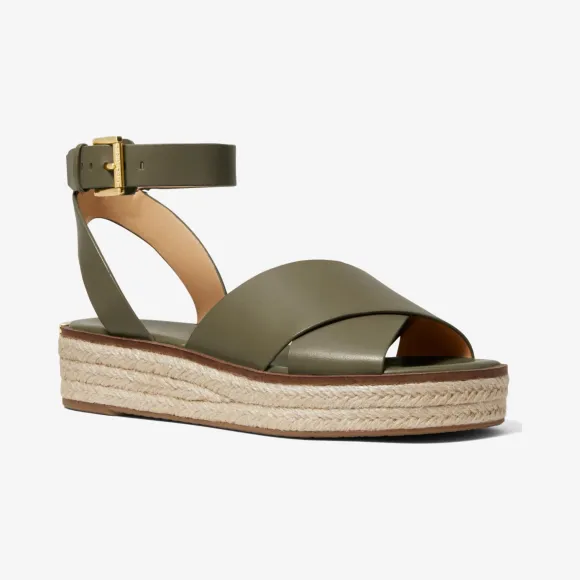 迈克高仕/Michael Kors Abbott 皮质凉鞋 40S9ABFA1L333