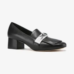 迈克高仕/Michael Kors 女士 Charlton 中跟皮质穆勒鞋 40T9CHMP1L012
