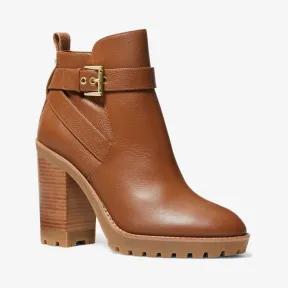 迈克高仕/Michael Kors Clancy 皮革踝靴 49R2CCHE5L-0230