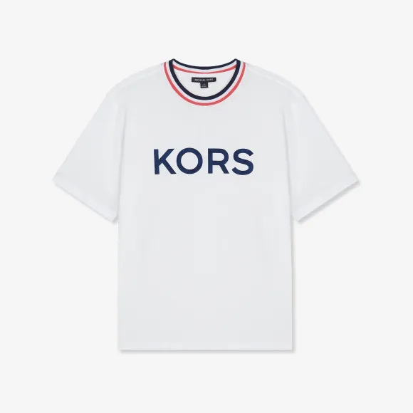 迈克高仕/Michael Kors圆领 Logo 短袖 CU2510LFV4100