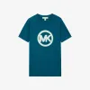迈克高仕/Michael Kors 圆领Logo短袖 JF150I897J421