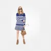 迈克高仕/Michael Kors 圆领条纹套头衫 MU96P0GBZC489