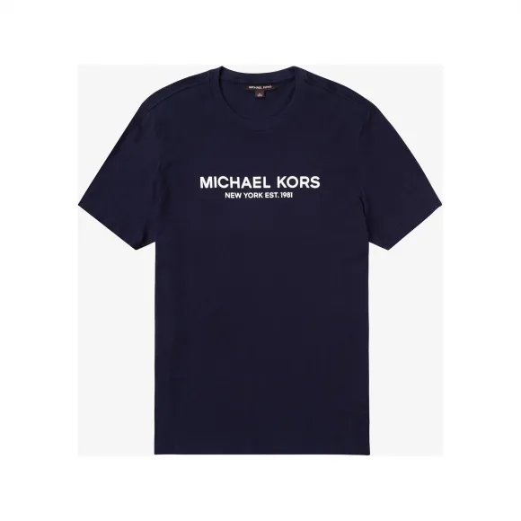 迈克高仕/Michael Kors 圆领 Logo 短袖 男士 藏青色 短袖 OF2517PFV4401