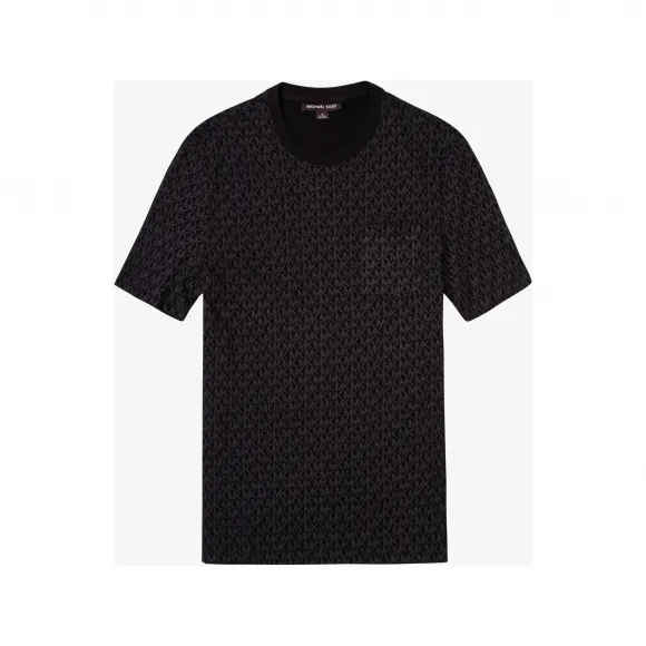 迈克高仕/Michael Kors 圆领休闲短袖 男士 黑色 短袖 OF251C7FV4001