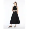 麦丝玛拉/Max Mara [Yamato] 棉麻喇叭裙 1101014206002