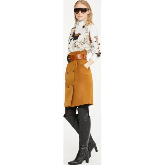 麦丝玛拉/Max Mara 烟灰色 半身裙 1106019306003