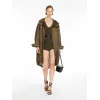 麦丝玛拉/Max Mara [Tamboot] 纯丝缎透明纱大衣 1121114306002