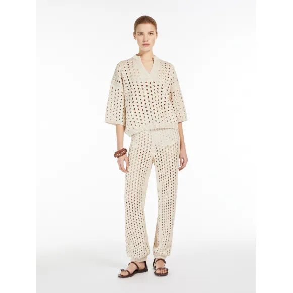 麦丝玛拉/Max Mara 棉质网眼宽松毛衣 1361124206005