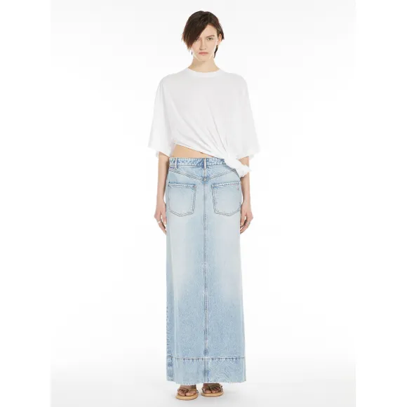 麦丝玛拉/Max Mara [Piave] 纯棉牛仔裙 2101054206009