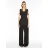 麦丝玛拉/Max Mara [Gisa] 紧身胸衣细节无袖上衣 2166014106003