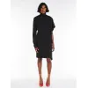 麦丝玛拉/Max Mara [Circolo] 不对称弹力乔其纱连衣裙 2221014106003